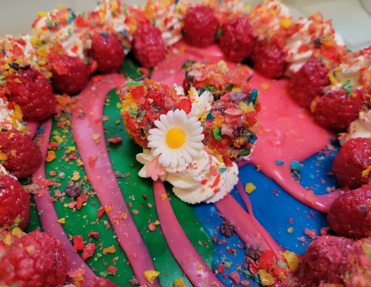 Raspberry White Chocolate Fruity Pebbles