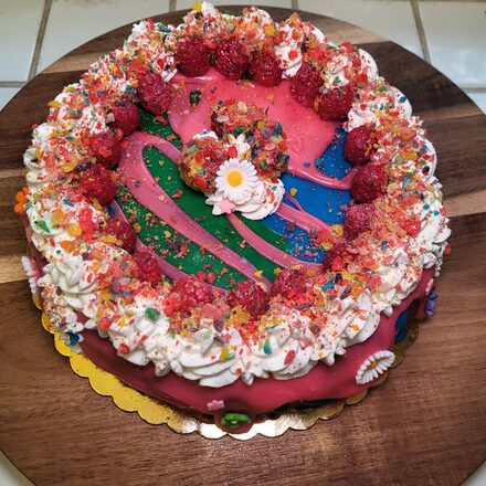 Raspberry White Chocolate Fruity Pebbles